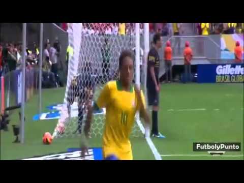 Brasil 6 - 0 Australia   Todos Los Goles   07 09 2013 360p