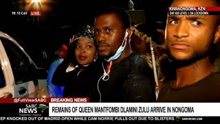 Queen Mantfombi Dlamini Zulu | Kwakhangelamankengane Palace welcomes Her Majesty's remains