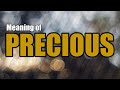 Meaning of Precious | Veer