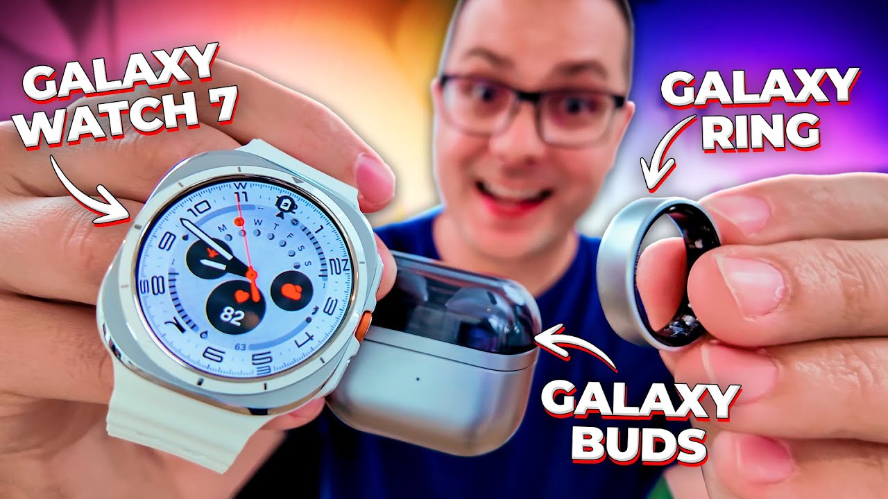 GALAXY RING, WATCH 7 e BUDS 3 estão INCRÍVEIS!! TESTEI os LANÇAMENTOS da SAMSUNG!!