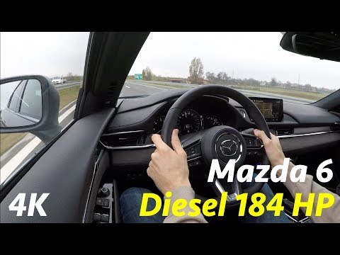 Mazda 6 FL 2019 test drive and acceleration 0 to 100 km/h in 4K