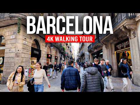 BARCELONA, Spain 🇪🇸 The Heart of Catalonia | 4K Walking Tour