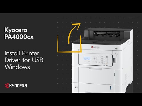 Kyocera PA4000cx — установка драйвера в Windows через USB