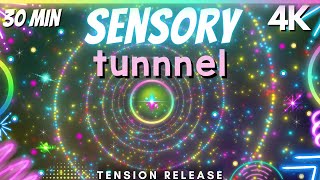 4k-Sensory Videos for Autism Glitter Tunnel Reduce Anxiety and Tension gameplay video by b7harrishillman@gmail.com, 30:19 duration