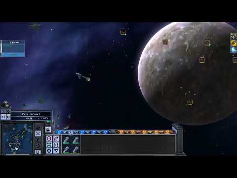 STAR WARS: Empire at War - Space Battle of Coruscant - 3v3 AI Skirmish