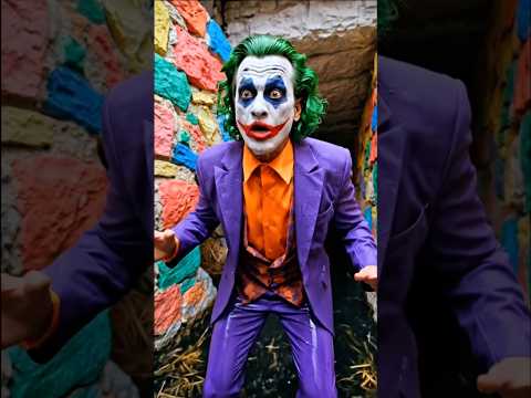 الراجل الاسود يلاحق الجوكر وبنت جميله 😱👌