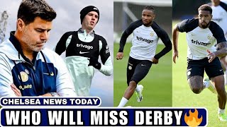 5 Key Players To Miss The London Derby! Chelsea Training Ahead Of Arsenal.