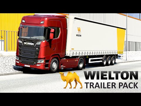 ETS 2 - Scania 580 S + Wielton Curtain Master Transporting Milk from Hamburg