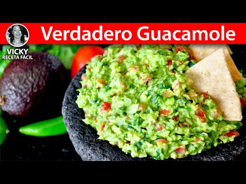 Verdadero Guacamole 🥑| #VickyRecetaFacil Video