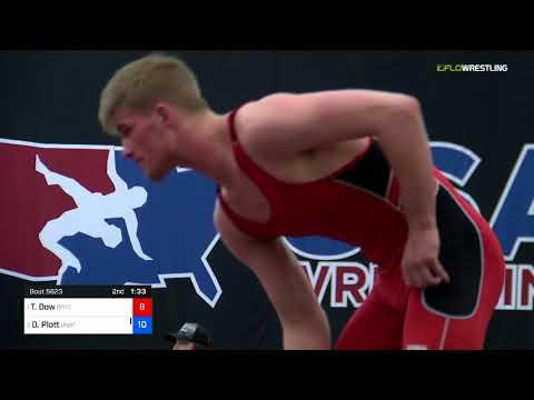 2018 Marine Corps US Open/UWW Junior Freestyle 74 Semis - Tyler Dow (BRTC) Vs. Dustin Plott (Unat)