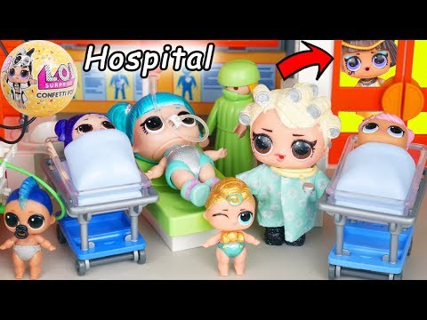 LOL Surprise Dolls in Big Ball Playmobil Hospital with Full Collection + Wedding JOJO SIWA