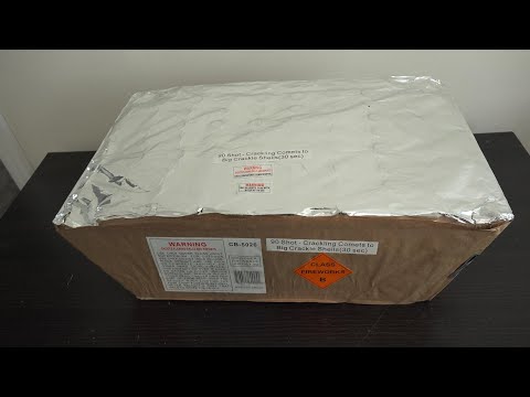 90 SHOT CRACKLING COMETS TO BIG CRACKLE SHELLS by CLASS B FIREWORKS