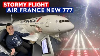 Stormy Flight – Air France B777 NEW Business Class to New York