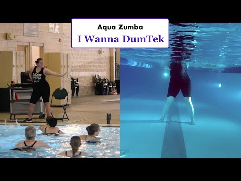 Aqua Zumba "I Wanna DumTek" --- Split Screen ---