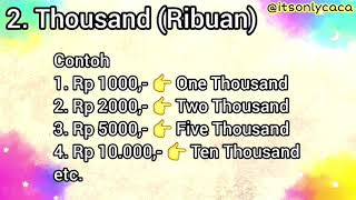 Download lagu MENANYAKAN HARGA & MENYATAKAN NOMINAL UANG DALAM BAHASA INGGRIS mp3