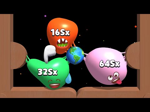 Blob Merge 3D: MAX Level - Beat 16Sx 32Sx 64Sx | 2048 Blob Android Gameplay Walkthrough No BGM