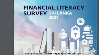 Findings of Financial Literacy Survey by CBSL & IFC