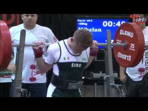 Noel Whelan - 480kg 8th Place 59kg - IPF World Classic Powerlifting Championships 2016