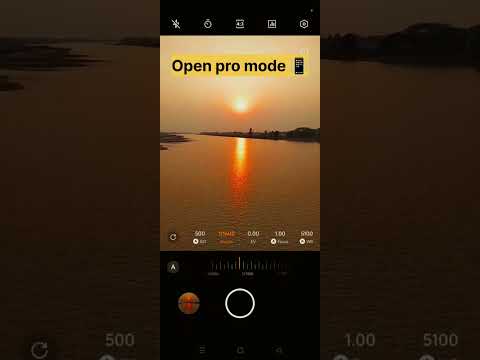 PRO Mode Use Karke Kese Sunset ki photo le | How to use pro mode #shorts #nature #youtubeshorts