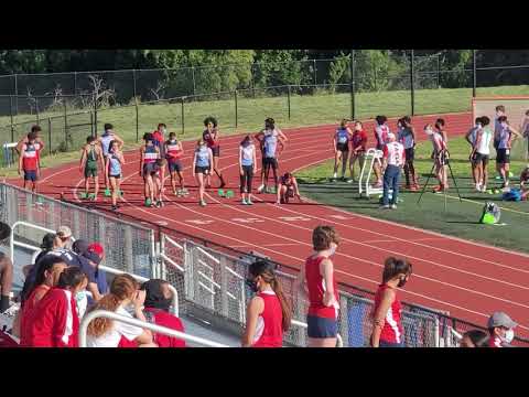Sophia Welch wins Edison Quad Meet - Girls 100 Meter Dash Heat 4
