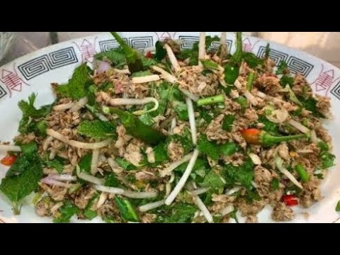 How to make chunk light tuna salad Lao style Home Made By Kaysone