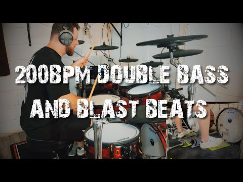 200 BPM DOUBLE BASS AND BLAST BEATS 