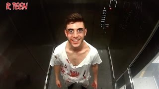 INSANE PSYCHO ELEVATOR PRANK! (PEPPER SPRAYED)