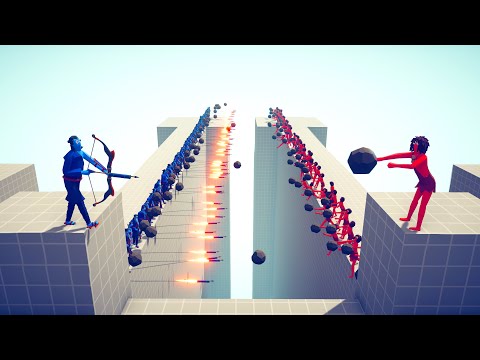70x STONE THOWERS vs 70x EVERY RANGED UNIT - Totally Accurate Battle Simulator TABS