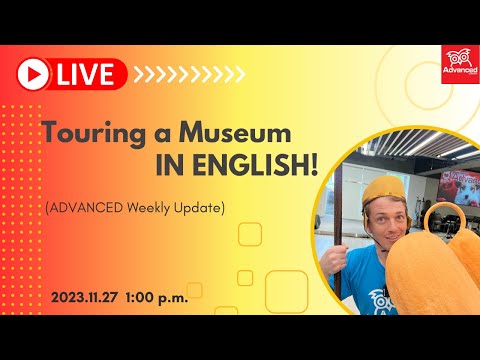 Visitando um museu EM INGLÊS! | Go Live! 2023/11/27