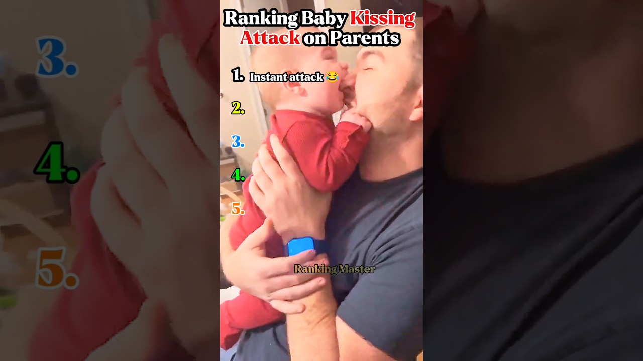 Ranking Best Baby Kissing attack  on parents Moment - baby best moments