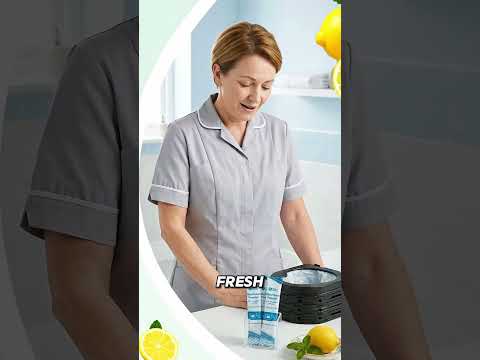 Absorbent Powder Pouches for Vomit & Spills | Lemon Scented | Pack of 24 | Ideal for Urinal Bottles, Bedpans, Vomit Bowls