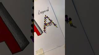 Download lagu Letter “A”. BEGINNERS to LEGEND. #howtodraw #art #drawing #artist #shorts mp3
