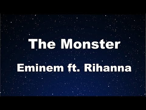 Karaoke♬ The Monster - Eminem ft. Rihanna 【No Guide Melody】 Instrumental, Lyric