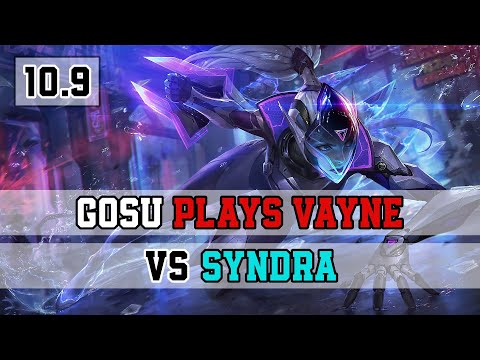 GOSU PLAYS VAYNE VS SYNDRA | Bot Lane | Full Gameplay 10.9