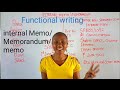 Internal Memo Memorandum Memo