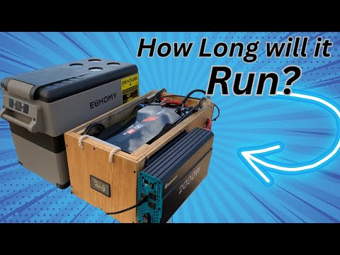 200 Ah Lithium Battery VS 12V RV Refrigerator / How Long Will It Run?