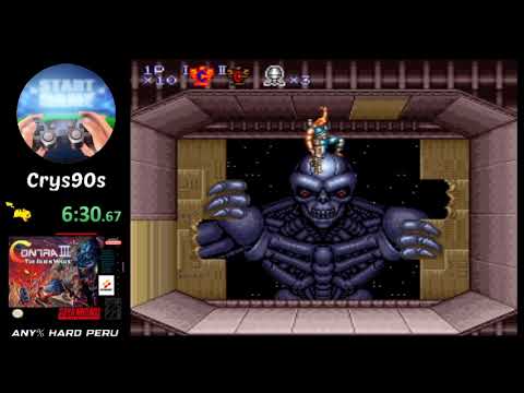 Contra III: The Alien Wars - SpeedRun 14:50 Any% Hard - Cristyan90s Perú