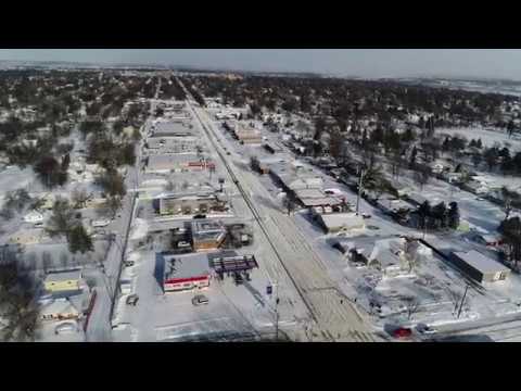 2018 end of year snow storm Huron, SD Phantom 4 Pro