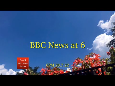 BBC News at Six intro 6pm 28.7.22