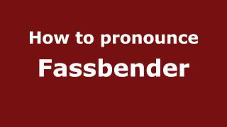 How to pronounce Fassbender