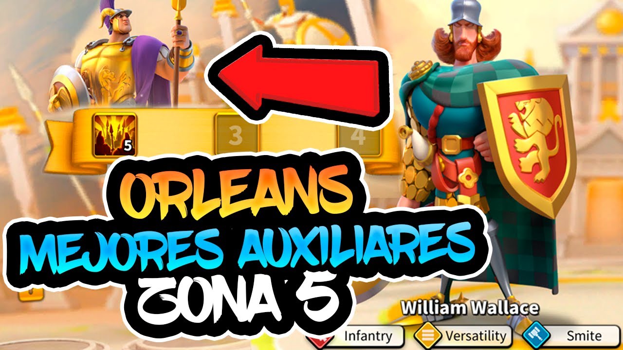 MEJORES HABILIDADES AUXILIARES para ORLEANS ZONA 5! - Rise of Kingdoms en Español