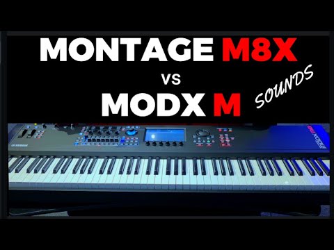 Yamaha Montage M8x vs MODX M8 Sounds Comparison Demo