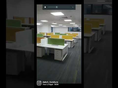 2 seater aluminium office cubicles work station