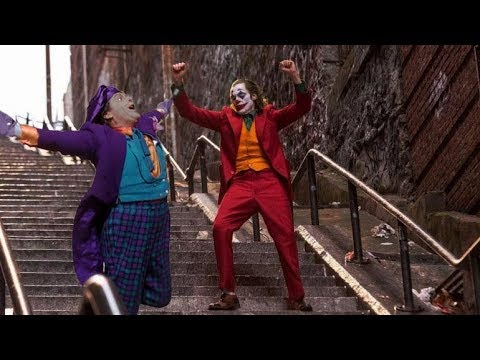 Joker dancing to Gary Glitter - Rock And Roll Part II but it's 1989