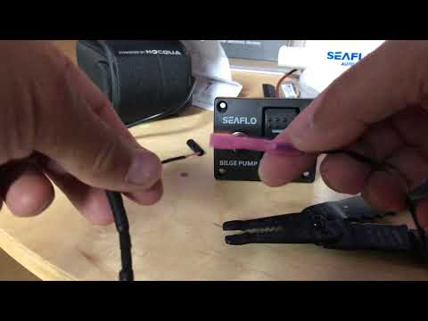 Wiring a Seaflo 3-way switch to a bilge pump and 12-volt battery