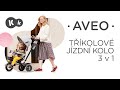 Tříkolka Kinderkraft AVEO růžová