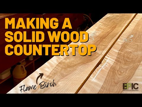 Making a Solid Wood Countertop