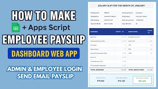 How to Make Employee Payslip Management System in Google Apps Script | D34