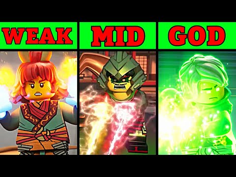 Ranking EVERY ELEMENTAL MASTER In Ninjago!