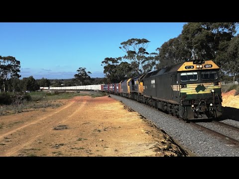 G523-XR559-BL31 on a late 7901V climb up grade at Carapooee.  16-07-20.   12.28.13.